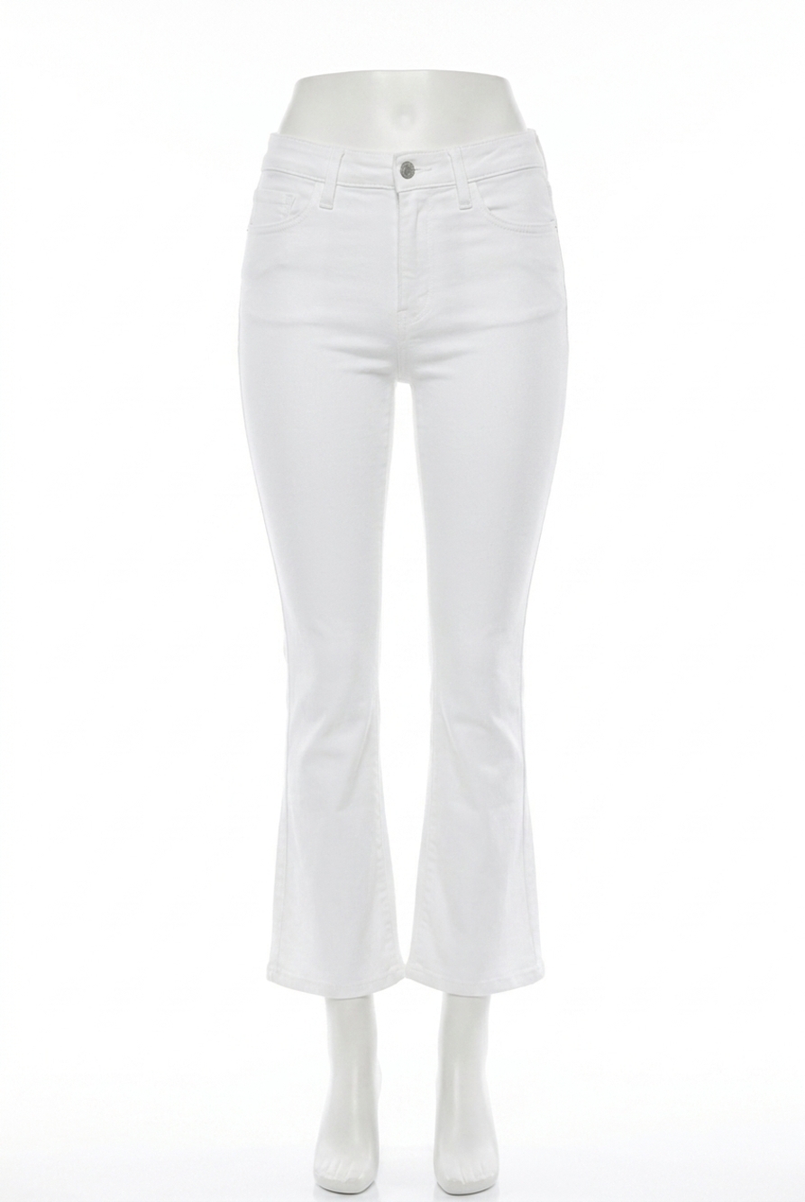NEW DEAR JOHN DENIM jeanne flare leg jeans in white